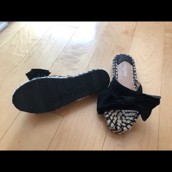 Black J/Slides Ritzy sandals, size 7.5 - Picture 4 of 6